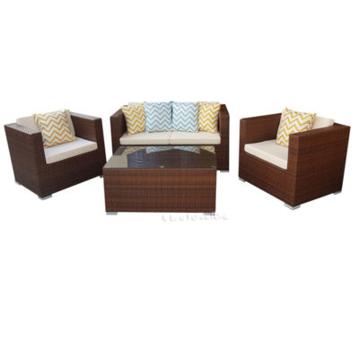 Ponceau Sofa Set Green Cushions Outdoor Furniture Bfg Furniture